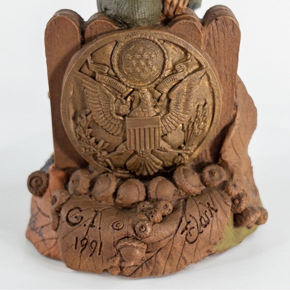 Signed Tom Clark Gnome G.I. Figure Sculpture US Army Military Mold 90 Style 5138 - Picture 4 of 15